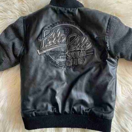 Pelle Pelle 3T 50s Style Black Varsity Jacket 1