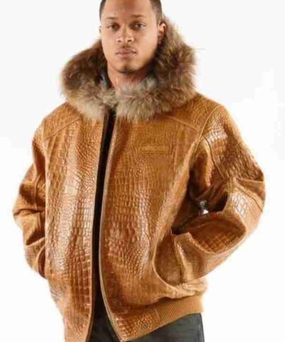 Pelle Pelle Basic Tim Tan Alligator Fur Jacket