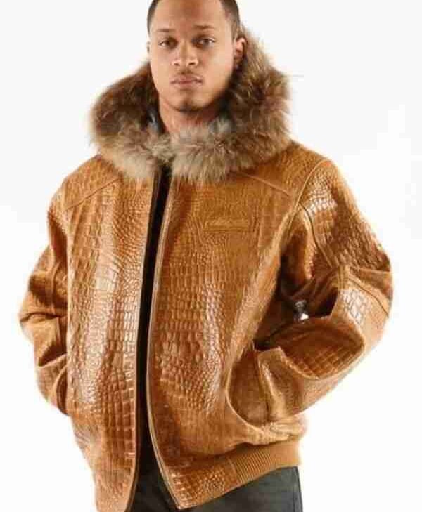 Pelle Pelle Basic Tim Tan Alligator Fur Jacket