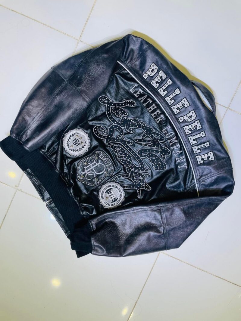 Pelle Pelle Black 78 Crocodile Jacket scaled 1