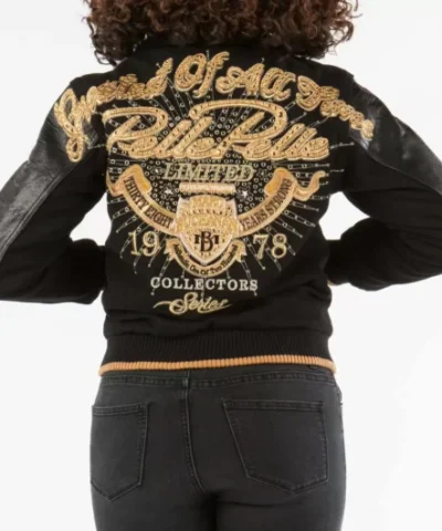 Pelle Pelle Black Greatest Of All Time Varsity Jacket