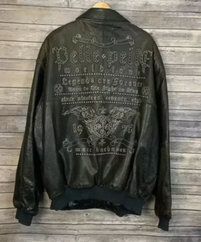 Pelle Pelle Black Leather Marc Buchanan Jacket 1