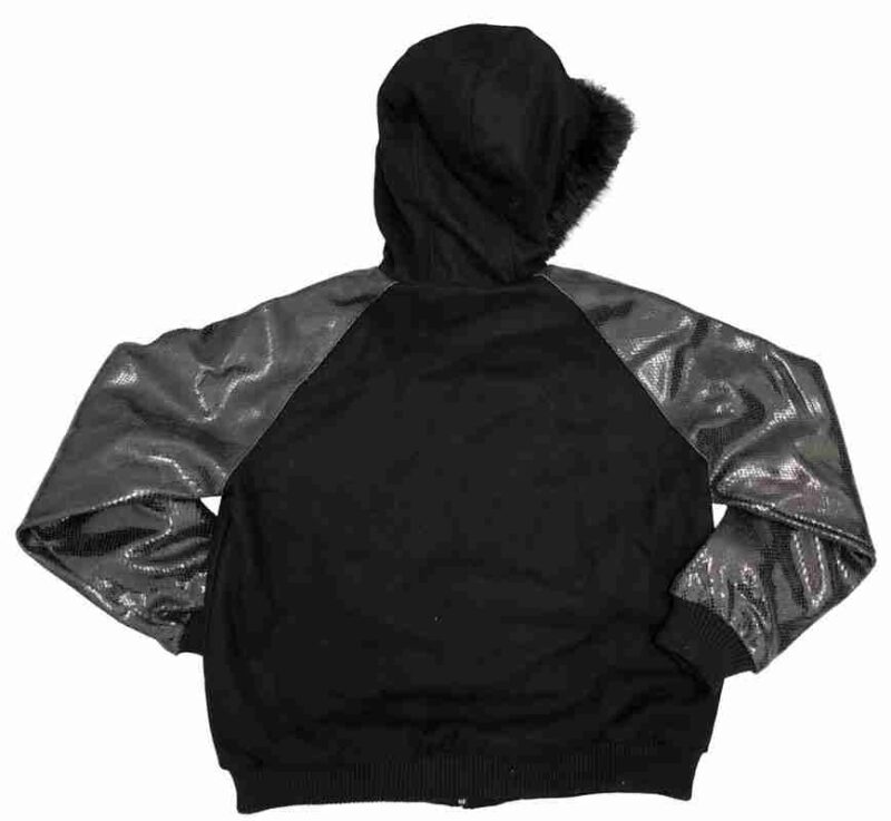 Pelle Pelle Black Snake Print Wool Black Jacket