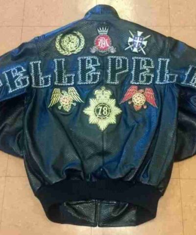 Pelle Pelle Black Studded Jacket