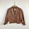 Pelle Pelle Brown Leather Double Breasted Jacket