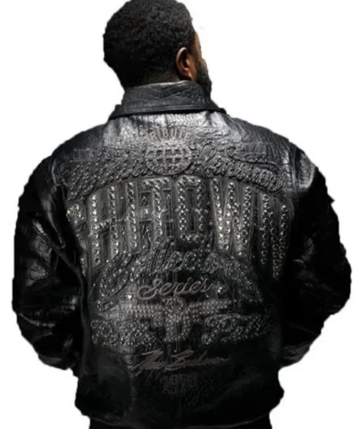 Pelle Pelle Chi Town Black Leather Jacket back