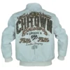 Pelle Pelle Chi Town Gray Leather Jacket back