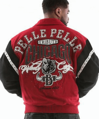 Pelle Pelle Chicago Bull Maroon Jacket
