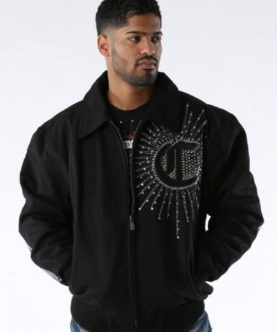 Pelle Pelle Chicago Wool Black Jacket