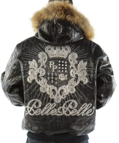 Pelle Pelle Crest Black Leather Jackets