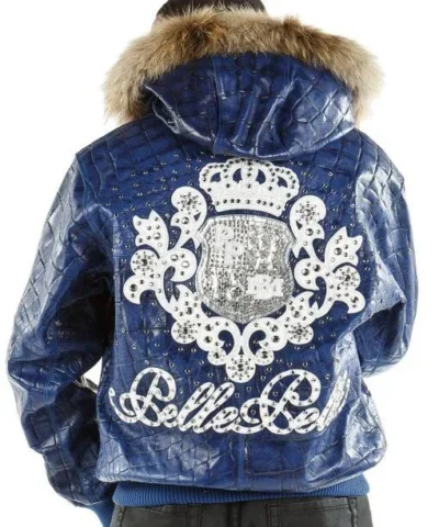 Pelle Pelle Crest Leather Blue Jacket