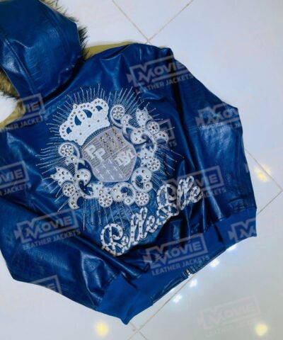 Pelle Pelle Crest Leather Blue Jackets scaled 1