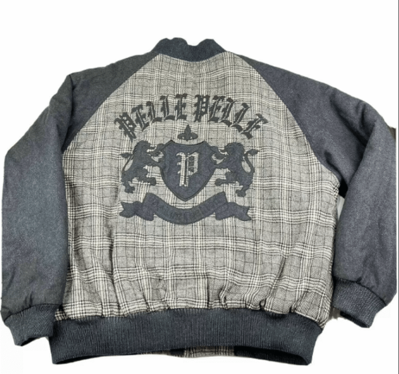 Pelle Pelle Crest Lions Gray Black Jacket