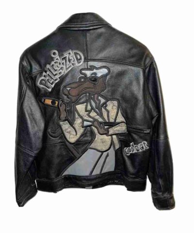 Pelle Pelle Embroidered Marc Buchanan Leather Jacket