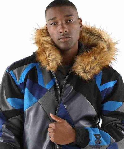 Pelle Pelle Fur Hooded Leather Jacket