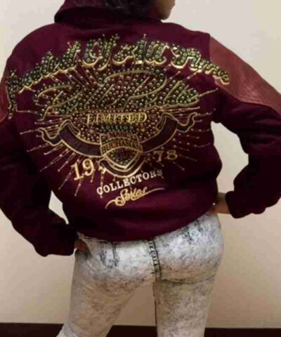 Pelle Pelle Greatest Of All Time Maroon Jacket