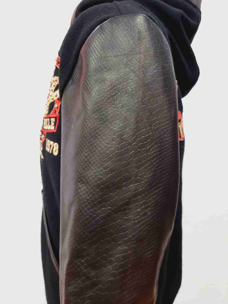 Pelle Pelle King of Black Wool Hoodie