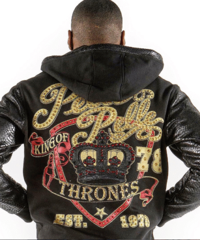 Pelle Pelle King of Thrones Black Wool Hoodie