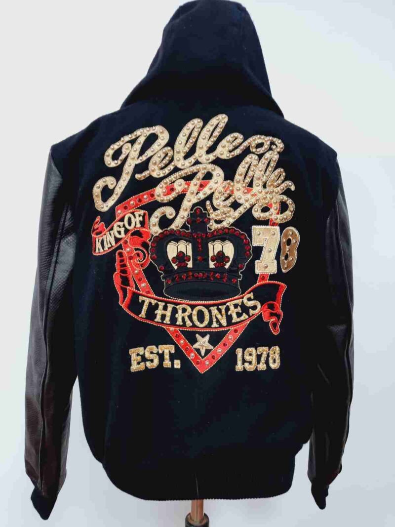Pelle Pelle King of Thrones Black Wool Hoodies