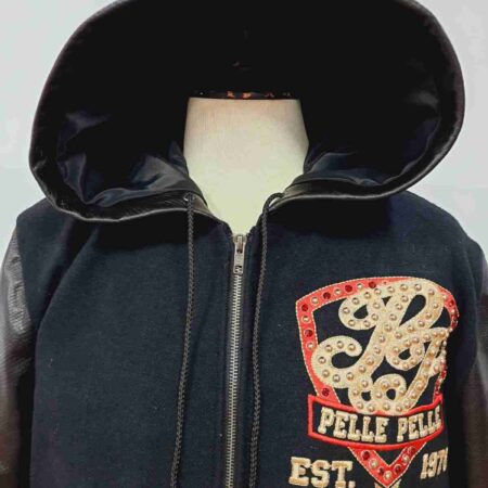 Pelle Pelle King of Thrones Wool Hoodie Black