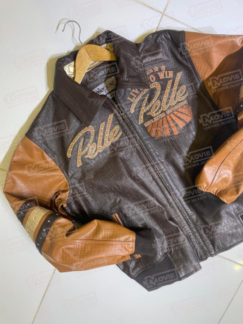 Pelle Pelle Live to Win Brown Leather Jacket scaled 1