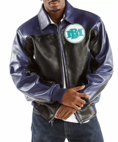 Pelle Pelle Marc Buchanan Blue Leather Jacket