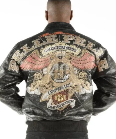 Pelle Pelle Mens 40th Anniversary Black Jacket