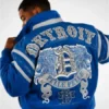 Pelle Pelle Mens Blue Detroit 78 Jacket back
