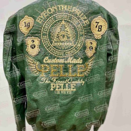 Pelle Pelle Mens Eye On The Prize Green Jacket scaled 1