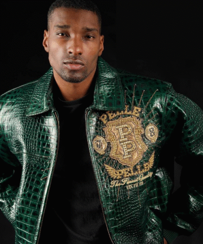 Pelle Pelle Mens Eye On The Prize Leather Jacket