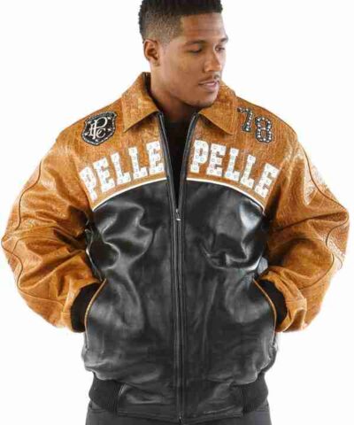 Pelle Pelle Mens Last Man Standing Brown Jacket