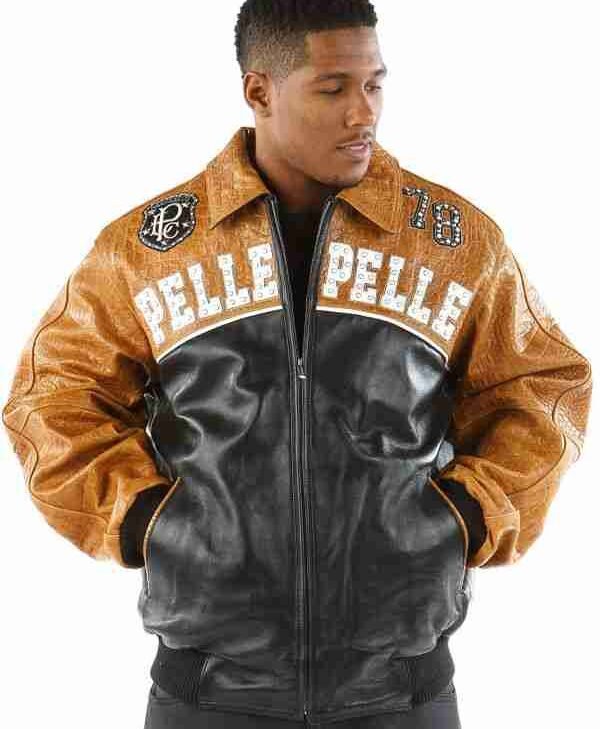 Pelle Pelle Mens Last Man Standing Brown Jacket