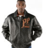 Pelle Pelle Mens Pioneer Black Leather Jacket
