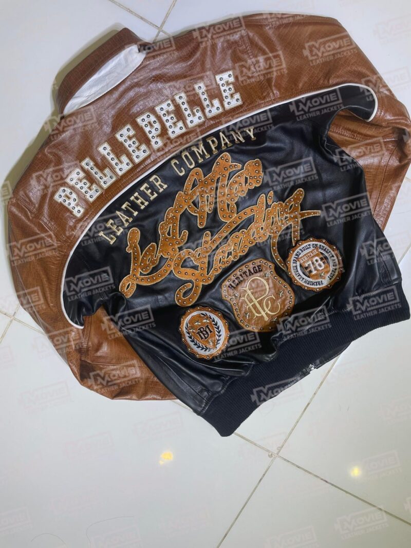 Pelle Pelle Mustard Black Leather Jacket scaled 1