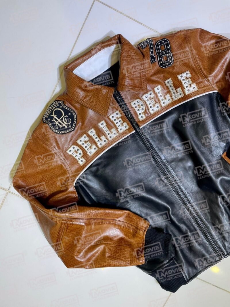 Pelle Pelle Mustard and Black Jacket scaled 1