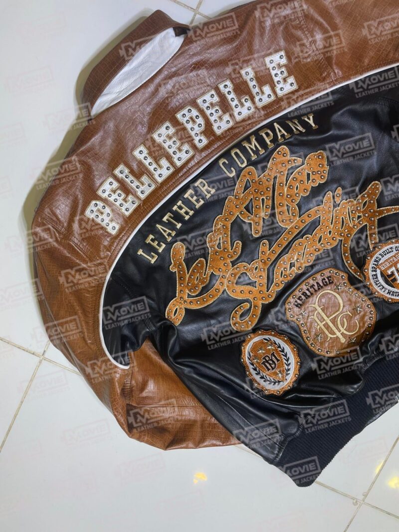 Pelle Pelle Mustard and Black Leather Jacket scaled 1