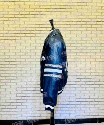 Pelle Pelle Navy Studded Jackets scaled 1