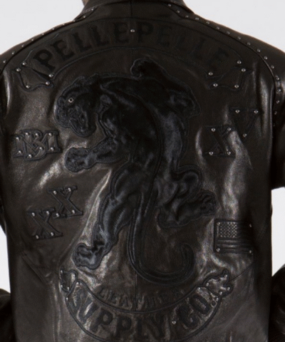Pelle Pelle Panther Black Sienna Leather Jacket