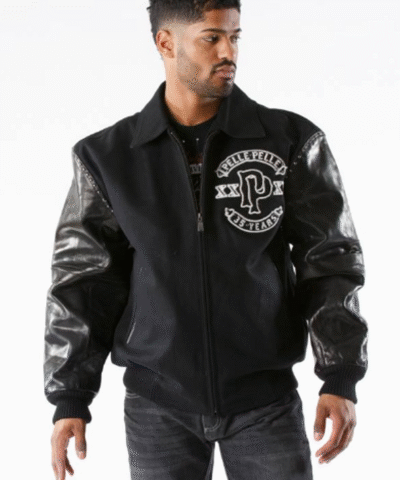 Pelle Pelle Panther Wool Black Jacket 1