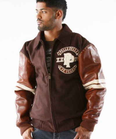 Pelle Pelle Panther Wool Brown Jacket