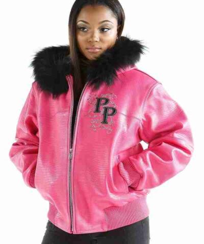 Pelle Pelle Pink Fur Collar Jacket