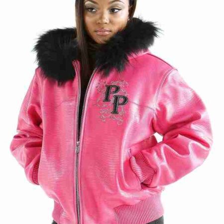 Pelle Pelle Pink Fur Collar Jacket