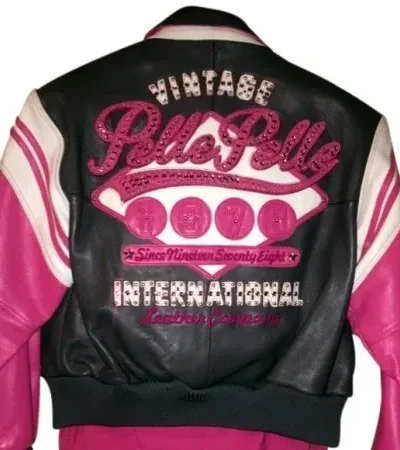 Pelle Pelle Pink Vintage Leather Jacket back