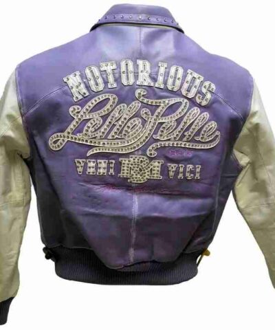 Pelle Pelle Purple and White Leather Jacket