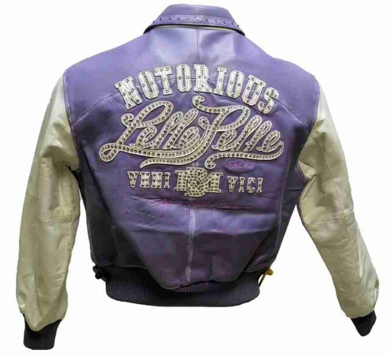 Pelle Pelle Purple and White Leather Jacket