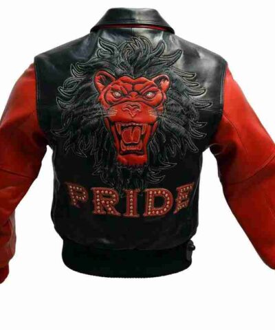Pelle Pelle Red Pride Studded Leather Jacket