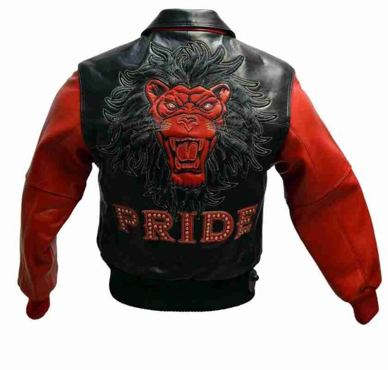 Pelle Pelle Red Pride Studded Leather Jacket