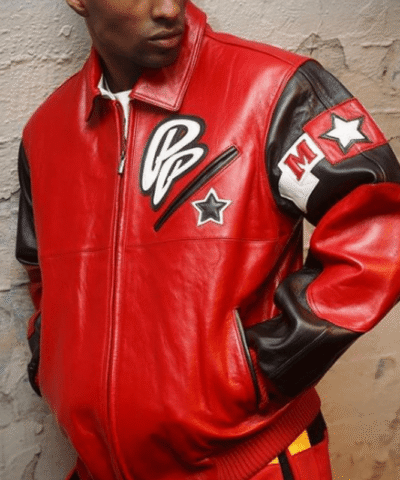 Pelle Pelle Soda Club Red And Black Jacket