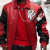 Pelle Pelle Soda Club Red And Black Leather Jacket