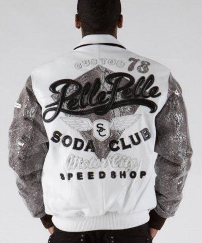 Pelle Pelle Sportster White Plush Leather Jacket